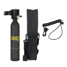 Bouteille d'oxygène portable de plongée sous-marine X3000 de 0,5 L, noire