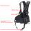Backmount Fixed Strap Backpack Chest Strap Quick Release 4