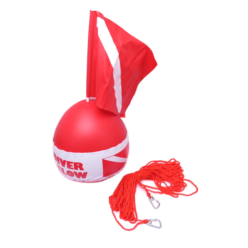 Diving Float Ball Inflation Buoy Float Ball & Flag with Rope 1