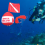 Diving Float Ball Inflation Buoy Float Ball & Flag with Rope 5