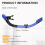 Σωλήνας ξηρού αναπνευστήρα Easy Breath Scuba Diving Splash Guard Top Valve B 7