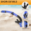 Σωλήνας ξηρού αναπνευστήρα Easy Breath Scuba Diving Splash Guard Top Valve B 6