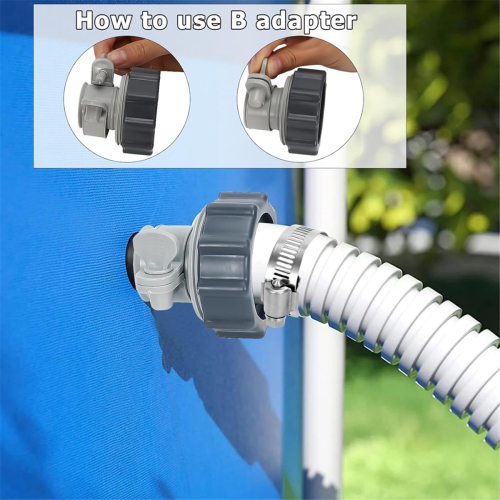 Adaptersats för poolslang, 2 typer av slangkoppling för poolpump 2