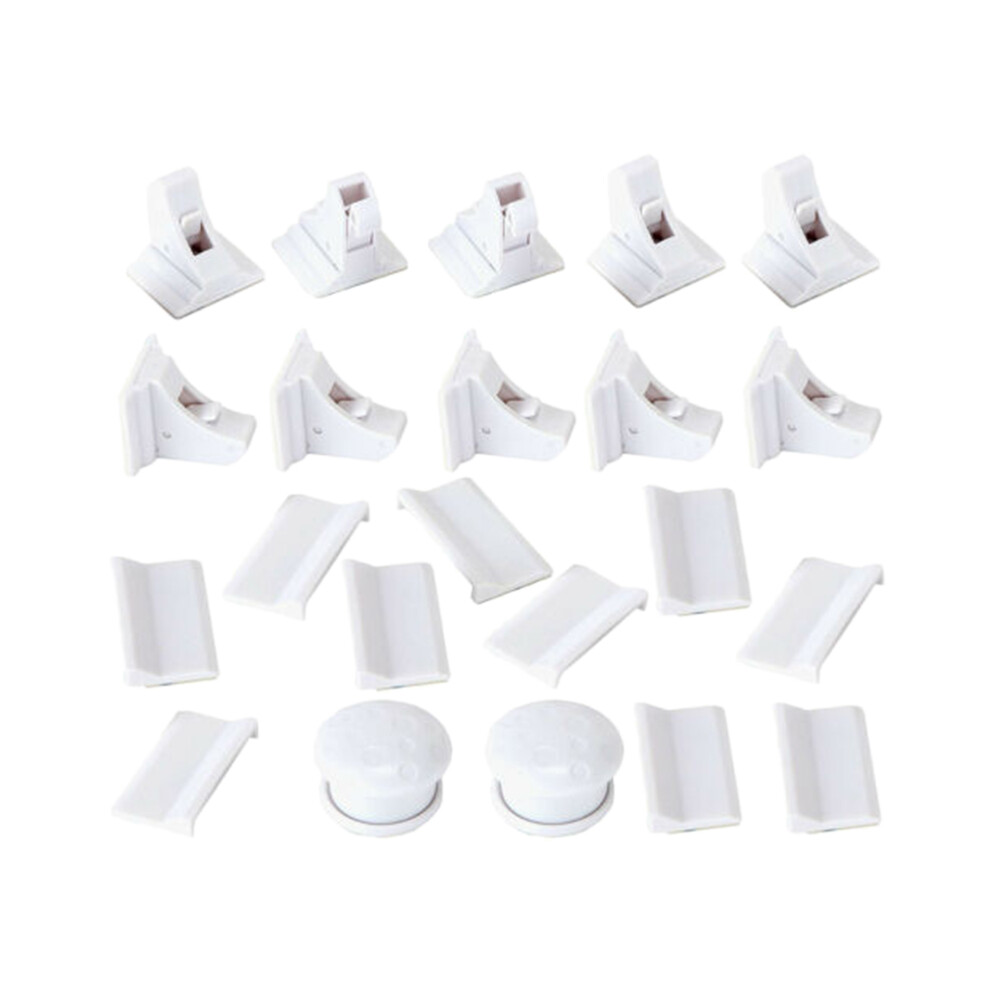 10+2 Magnetic Cabinet Locks Child Proof Cupboards Drawer White Neznačkové