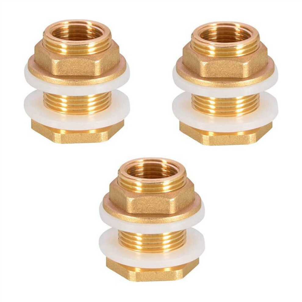 Solid Brass Bulkhead Fitting,With Silicone Rings 4851792483283