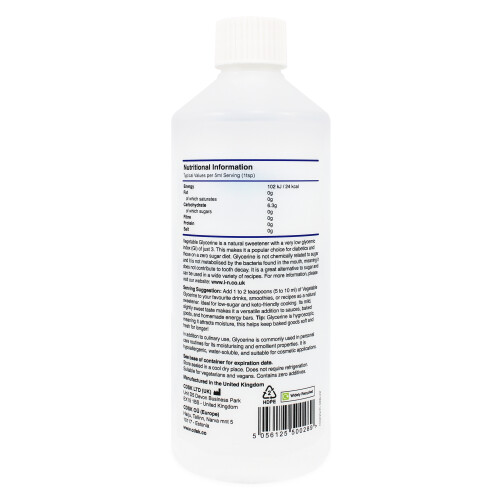 Vegetable Glycerine - 100% Pure - Multipurpose - 500ml 1