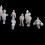 Modellfiguren, Maßstab 1:200, 100 Stück, Weiß 5