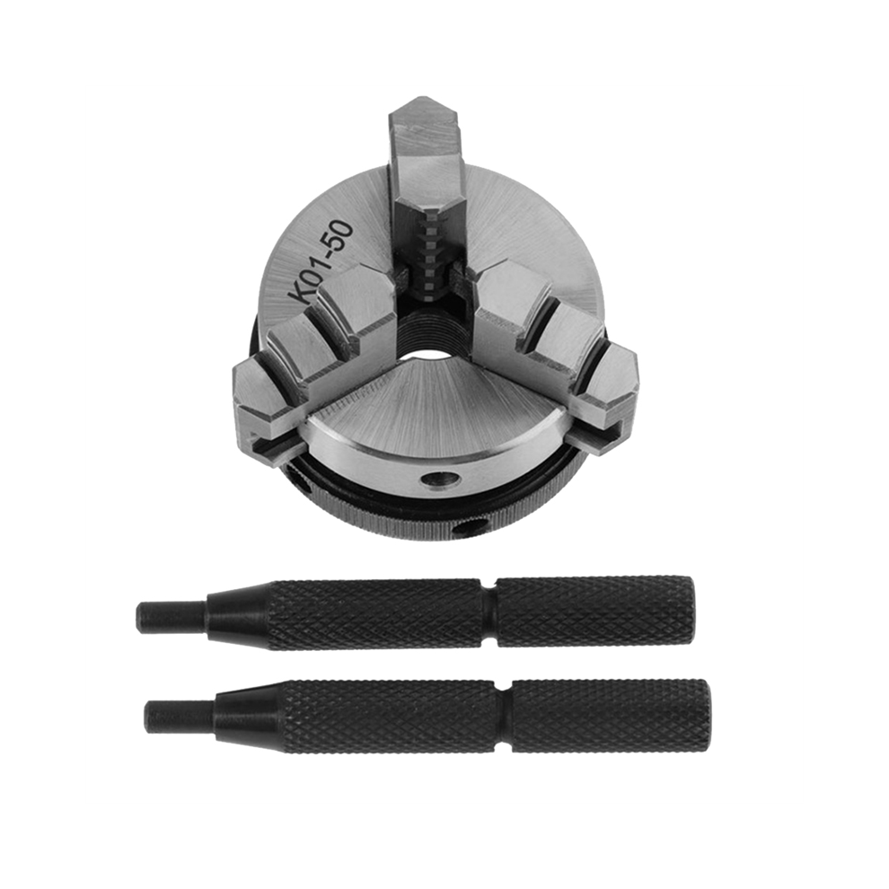 K01 50 Self-Centering Mini Lathe Chuck 3 Jaw Wood Lathe Tool 4851792486536