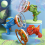 Electric Dinosaur Bubble Machine Bubble Dinosaur Pool Toys Blue 2