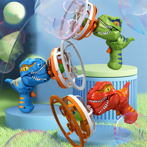 Electric Dinosaur Bubble Machine Bubble Dinosaur Pool Toys Blue 1