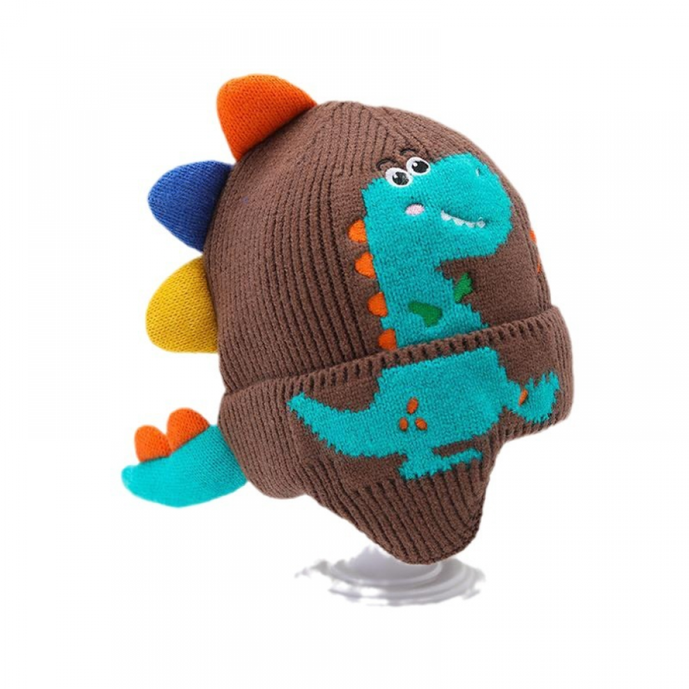 Bonnet tricoté dinosaure mignon pour enfants