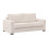 Sofa Bed 3 Seater Paris Cream Velour Fabric 1