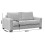 Sofa Bed 3 Seater Paris Cream Velour Fabric 4