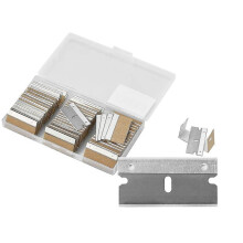 100pcs Single Edge Razor Blades, Safety Razor Blades, Industrial Razor Blades, Individually Packed, Used for Scrapers And Cutting Tools