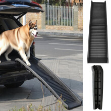Dog Pet Ramp Plastic Folding Lightweight Strong Bi Fold Travel Car Van