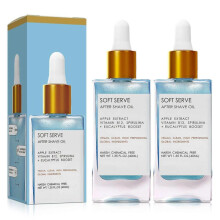 (2pcs) 40ml Luxury After Shave Oil For Men, Soothing & Hydrating Soft Serve After Shave Oil to Prevent Ingrown Hair For Smooth, Irritation-Free