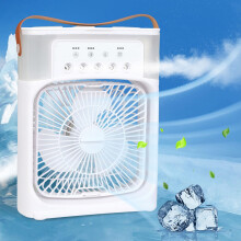 (White) Portable Air Conditioner, Mini Air Cooler with 90 Oscillation, Timer Function for Convenience, 3 Adjustable Speeds for Personalized Cooling