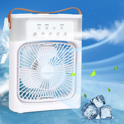 (White) Portable Air Conditioner, Mini Air Cooler with 90 Oscillation, Timer Function for Convenience, 3 Adjustable Speeds for Personalized Cooling