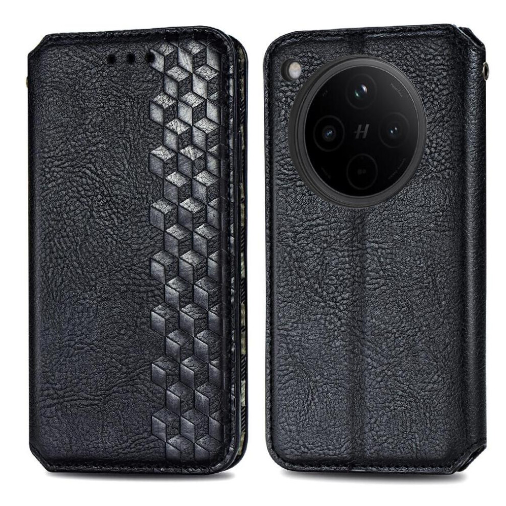 (Black) Flip Case For Oppo Find X8s Plus Exquisite Business Leather Case Flip Cover Fashion Design Wallet Function Black 764563539567