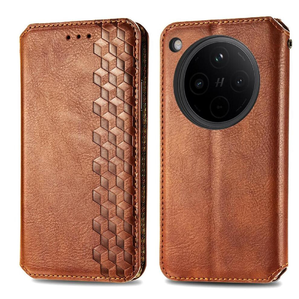 (Brown) Flip Case For Oppo Find X8s Plus Exquisite Business Leather Case Flip Cover Fashion Design Wallet Function Brown 764563539598