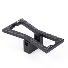 (As show, One size) Aluminum Dovetail Joint Scriber Marker Marking Gauge Woodworking Guide Tool