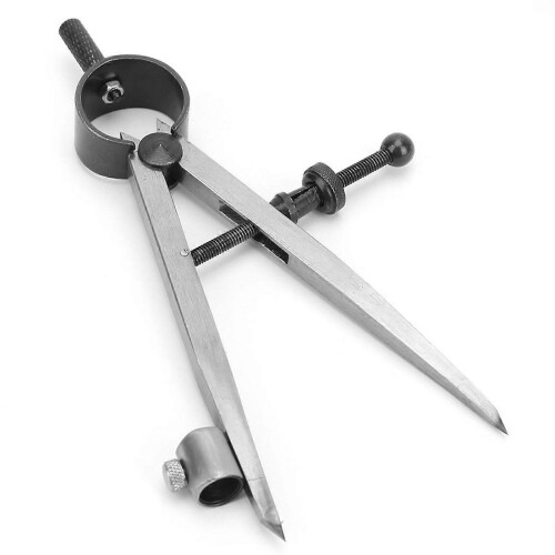 (As show, One size) Wing Divider Line Location Scriber Drawing Compasses Craft Rotating Tool Drafting Compass(100mm) 2