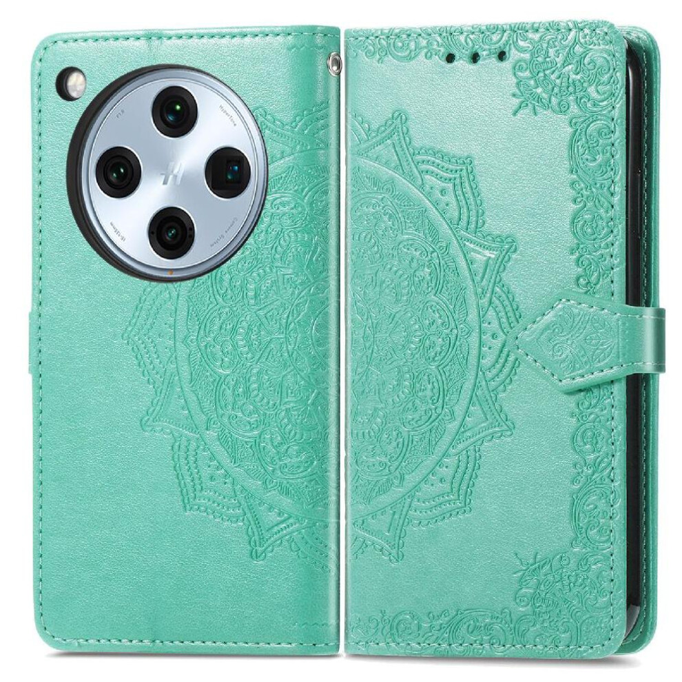 (Green) Flip Case For Oppo Find X8 Pro Shockproof Leather Case Simple Business Exquisite Pattern Flip Cover Green 764563542512