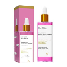 (2Pcs) Strawberry Vanilla After Shave Oil, Soft Serve After Shave Oil for Smooth Skin, Prevent Ingrown Hairs & Dryness, Deeply Hydrating