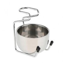 Stainless Steel Shaving Brush Razor Stand Holder Shaving Mug Soap Bowl Set
