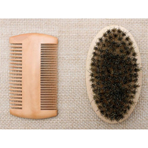Men Beard Brush and Beard Comb Kit 1