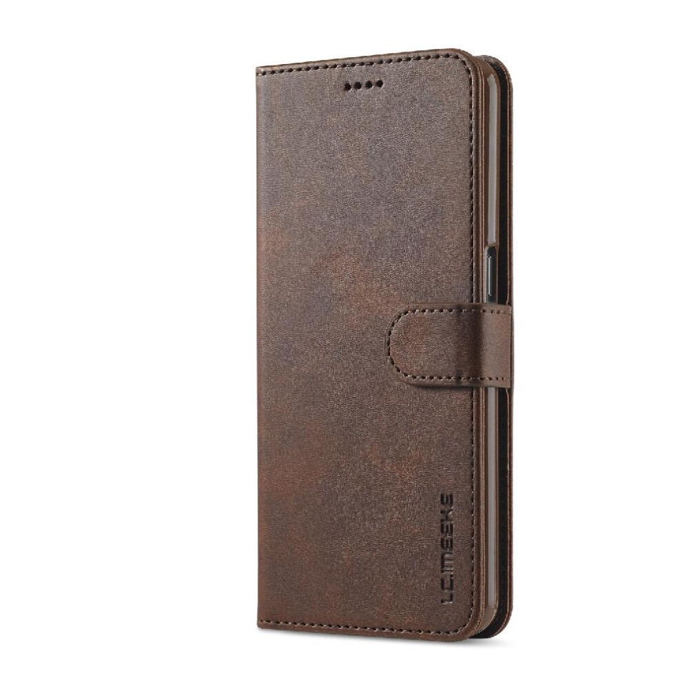 (Brown) Case For Oppo Find X5 Lite With Holder Calf Texture Horizontal Flip Leather Case Card Slots Wallet Brown 764563543182