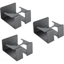 3 Pieces Razor Storage Holder Bathroom Storage Men's Bathroom Storage Shaving Racks Shaving Stand Razor Holder Stainless Steel Black