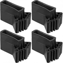 Set of 4 Non-Slip Ladder Feet, Rubber Ladder Feet, Ladder Foot Cover, Ladder Leg Covers, Black for Extension Pole, Home Workers on Construction Site