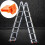 Set of 4 Non-Slip Rubber Ladder Ladders 4
