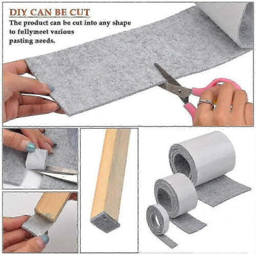 Felt Gliders Self-adhesive 3pcs Felt Tape, 2cm / 5cm / 10cm Adhesive Felt 2
