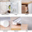 Transparent Protective Pads, 30PCS Rubber Bumper Mats 65*10*3mm 5