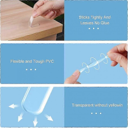 Transparent Protective Pads, 30PCS Rubber Bumper Mats 65*10*3mm 2
