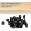 M10-17mm Plastic Dome Hex Head Protection Caps Cover Hexagon 30PCS Black 2