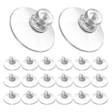 20 Pcs Suction Cup Plastic Suction Pads 40mm Clear Pvc Sucker Pads Strong Adhesive Suction Holder W