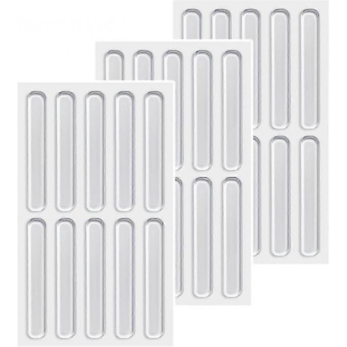 Transparent Protective Pads, 30PCS Rubber Bumper Mats 65*10*3mm