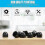 M10-17mm Plastic Dome Hex Head Protection Caps Cover Hexagon 30PCS Black 3