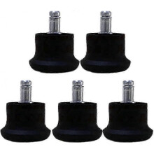 5pcs Chairs Glide Castors Glides Replacement Furniture Floor for Office Home(Black)