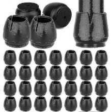 (M) Silicone Chair Leg Caps, 32 Pieces 17-21mm Protective Caps For Chair Legs, Rubbe C