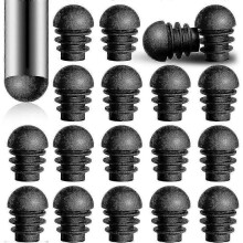 24 Pieces Round End Caps with 16mm Outer Diameter Plastic Tube Inserts Chair Leg End Caps Tube Plastic Caps Protectors