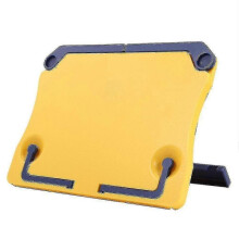 Portable Folding Bookend Rack with Anti-slip Pad 1 Piece Yellow