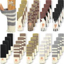 Chair Leg Protectors,36 Pieces (9 Sets) Cat Furniture Socks Cat Paw
