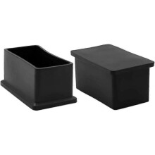 Pack Rectangular Non-marking Pvc Chair Leg Caps, Chair Legs, Table Covers 30 X 60mm (1-3/16" X 2-3/8")