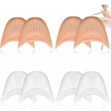 4 Pairs Toe Covers Toe Protectors for Women, Silicone Toe Pouches Gel Pads Pointe Shoes Ballet Dance Toe Caps