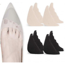 4 Pairs Of Reusable Toe Fillers Insert Adjustable Toe Plugs for Too Big Shoes