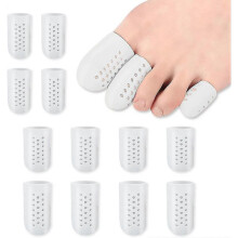Gel Toe Protector Cap 12 Pcs Breathable Bunion Pads Silicone Toe Covers for Protection Of Ingrown Toenails Corns Calluses Blisters